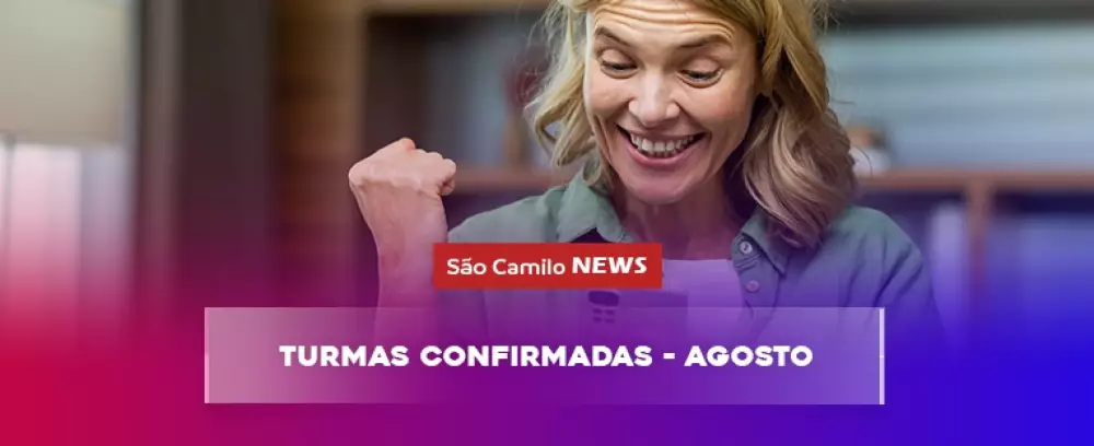 Foto da notícia TURMAS CONFIRMADAS – AGOSTO