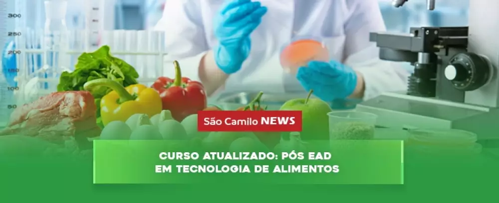Foto da notícia CURSO ATUALIZADO: Pós EAD em Tecnologia de Alimentos