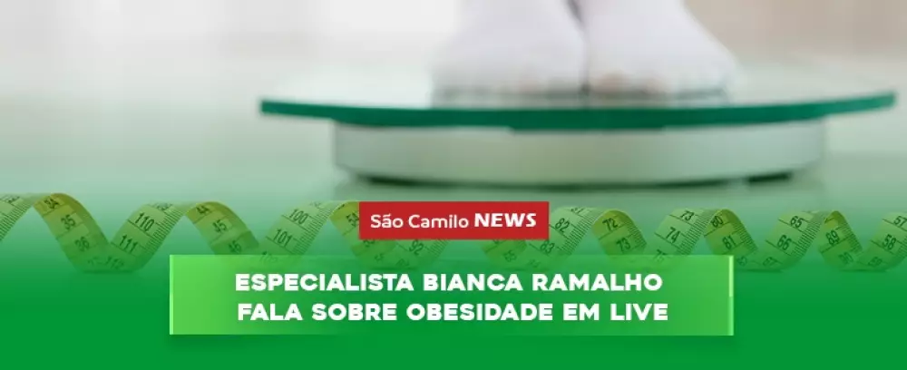 Foto da notícia Especialista Bianca Ramallo fala sobre obesidade em live