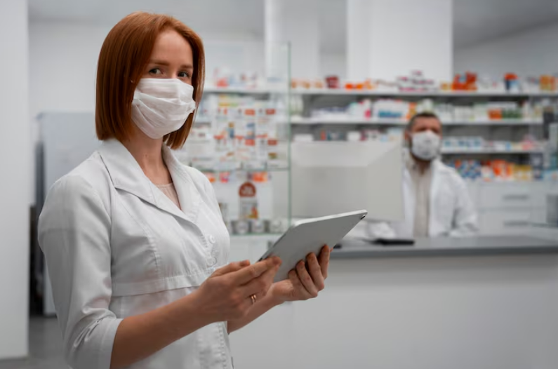 Atendimento farmacêutico personalizado em balcão de farmácia