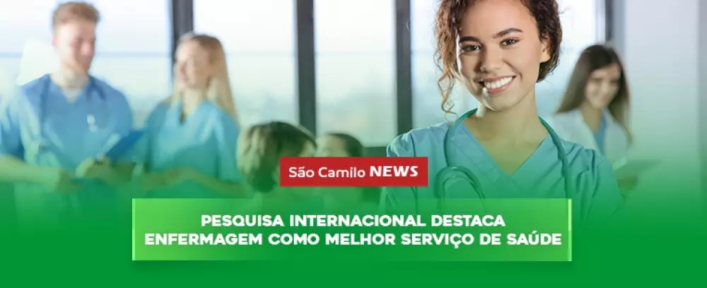 Foto da notícia Pesquisa internacional destaca enfermagem como melhor serviço de saúde