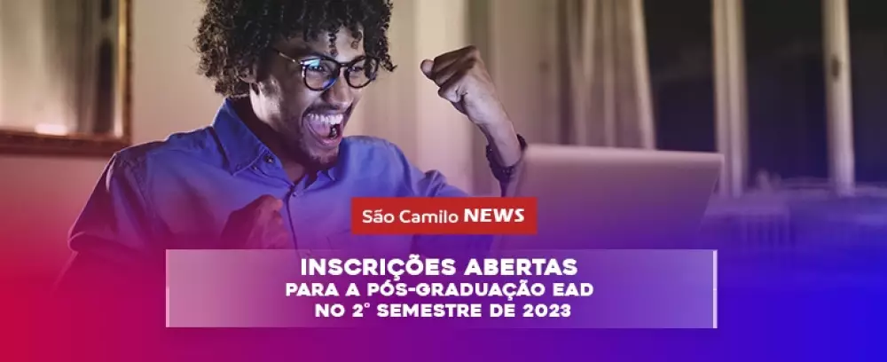 Foto da notícia Inscrições abertas para a Pós-Graduação EAD no 2° semestre de 2023