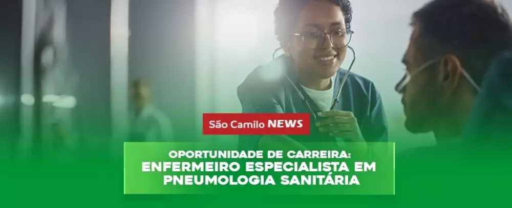 Foto da notícia Oportunidade de carreira: Enfermeiro especialista em Pneumologia Sanitária