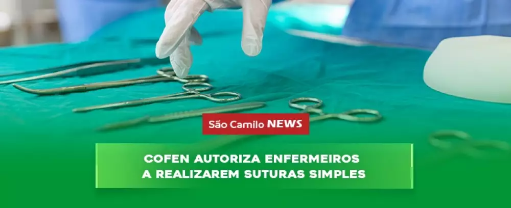 Foto da notícia Cofen autoriza enfermeiros a realizarem suturas simples