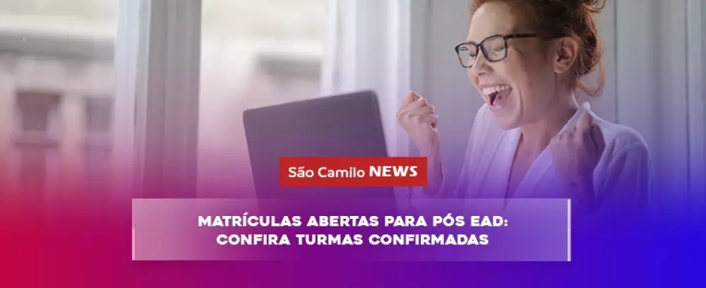 Foto da notícia MATRÍCULAS ABERTAS PARA PÓS EAD: CONFIRA TURMAS CONFIRMADAS