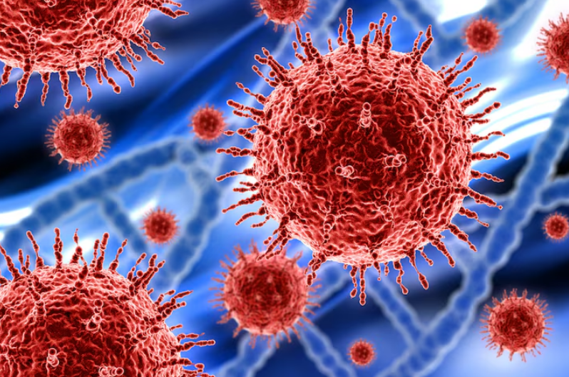 Gráfico ilustrando proliferação agressiva de células cancerígenas