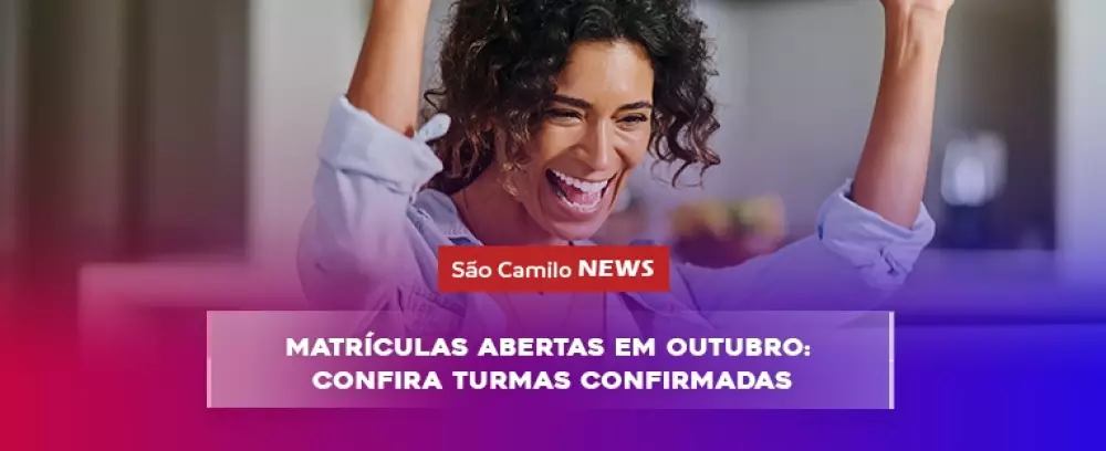 Foto da notícia Matrículas abertas em outubro: Confira turmas confirmadas