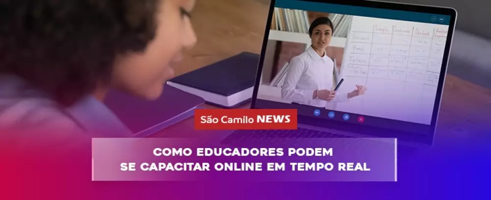 Foto da notícia Como educadores podem se capacitar online em tempo real